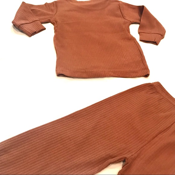 Blush Lotus | Baby Ribbed Cotton Set in Cognac | Various - Picture 12 of 12